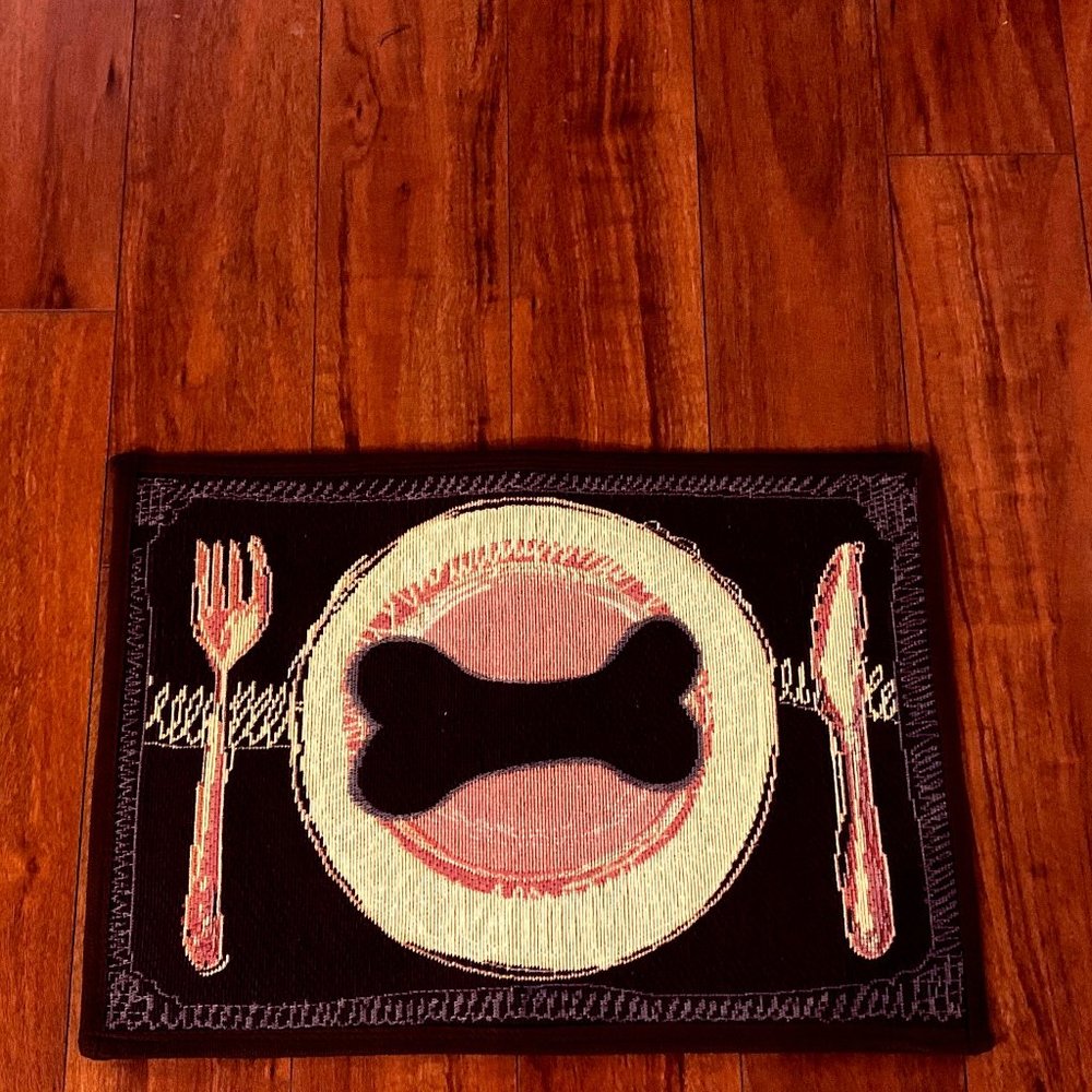 Indoor/Outdoor Pet Mat, or Placemat for Dog Lover